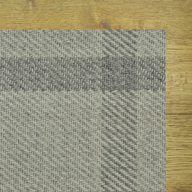 Custom Road town Silver, 100% Wool Area Rug