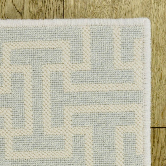Custom Sanibel Seafoam, 100% Wool Area Rug