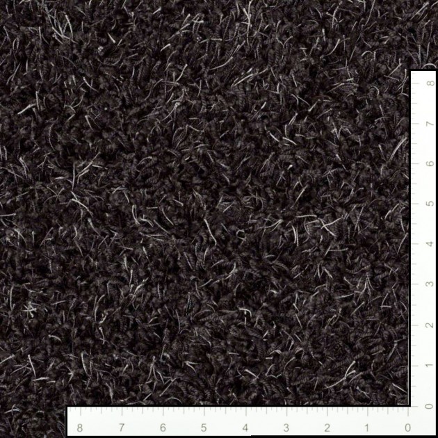 Custom Shaggy Bling Black Marble, 84% Nylon/16% Polyester Area Rug