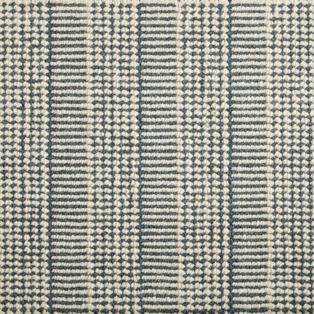 Custom Shazia Stripe Slate, 100% Wool Area Rug