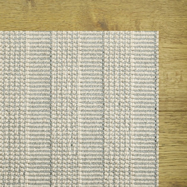 Custom Shazia Stripe Winter Mint, 100% Wool Area Rug