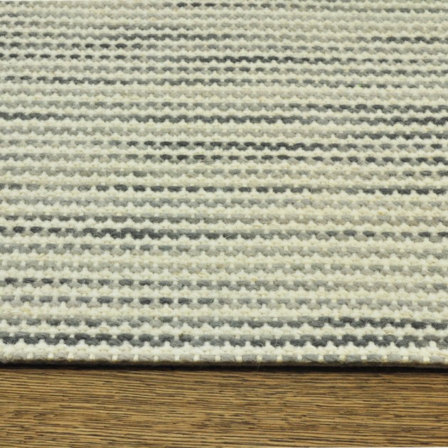 Custom St. Martin Silver, 100% Wool Area Rug