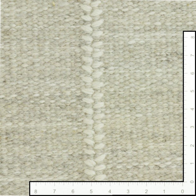 Custom Stitchery Stripe Linen, 100% New Zealand Wool Area Rug