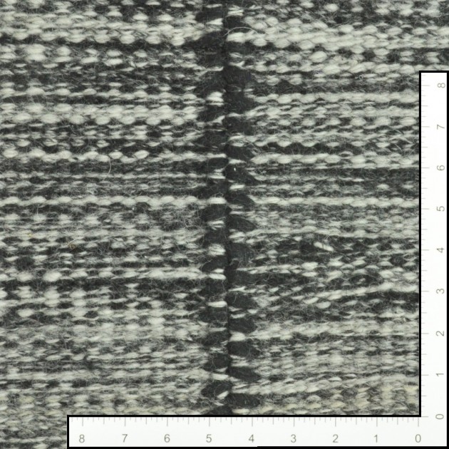 Custom Stitchery Stripe Tuxedo, 100% New Zealand Wool Area Rug