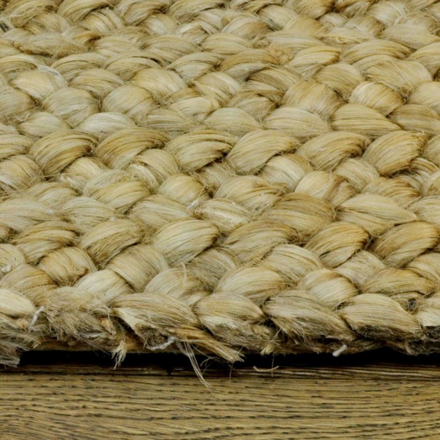 Custom Taj Kochi Grey, 100% Jute Area Rug