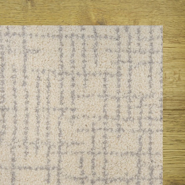 Custom Township Ivory, 100% Natural Wool Area Rug