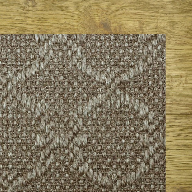 Custom Zodiac Silvered Grey, 100% Sisal Area Rug