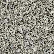 Custom Shaggy Bling  Micro Grey , 84% Nylon/16% Polyester Area Rug