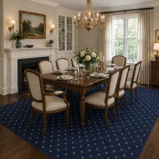 Custom Chalet Navy, 100% Polypropylene Area Rug