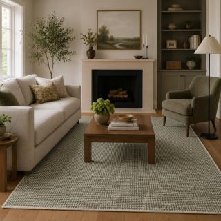 Custom Polaris Spa, 100% Wool Area Rug