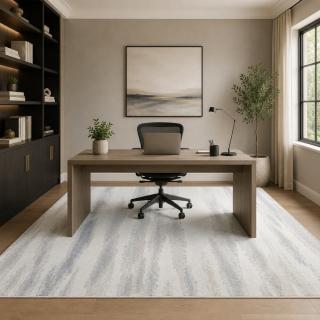 Custom Riverstone Dusky Sky, 60% Polyester/40% Polypropylene Area Rug