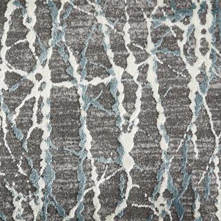 Custom Wavelength Spa, 58% Polysilk/42% Royaltron Polypropylene Area Rug