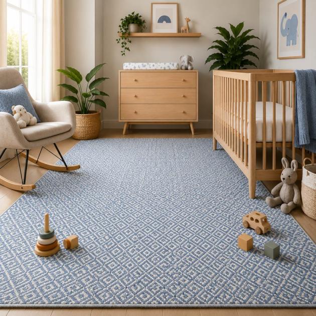 Nest Denim Custom Area Rug