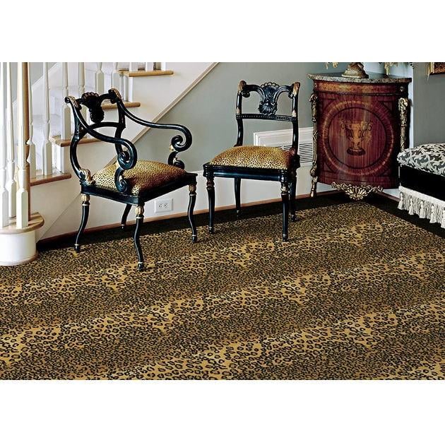 Silhouette Leopard Custom Area Rug