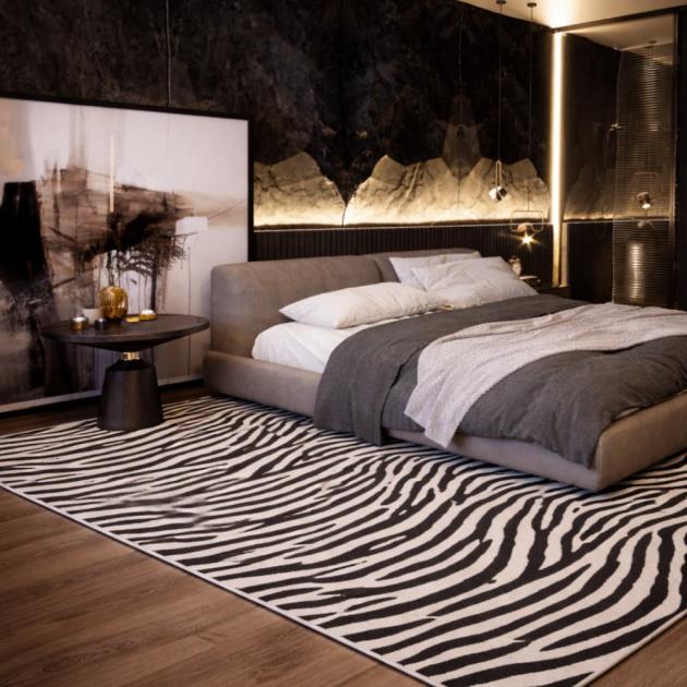 Silhouette Zebra Custom Area Rug