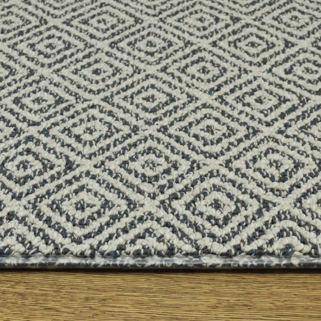 Morning Path Seaport Blue Custom Area Rug