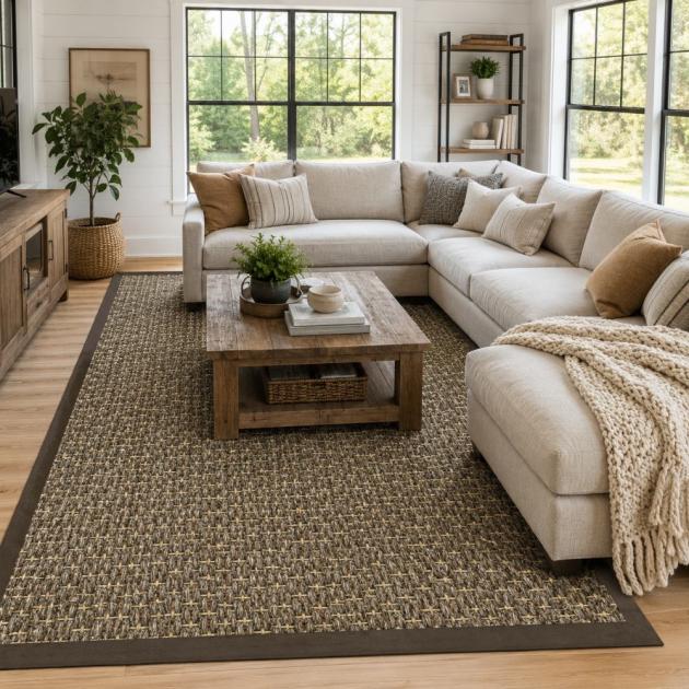 Tribute Birch Pepper Custom Area Rug