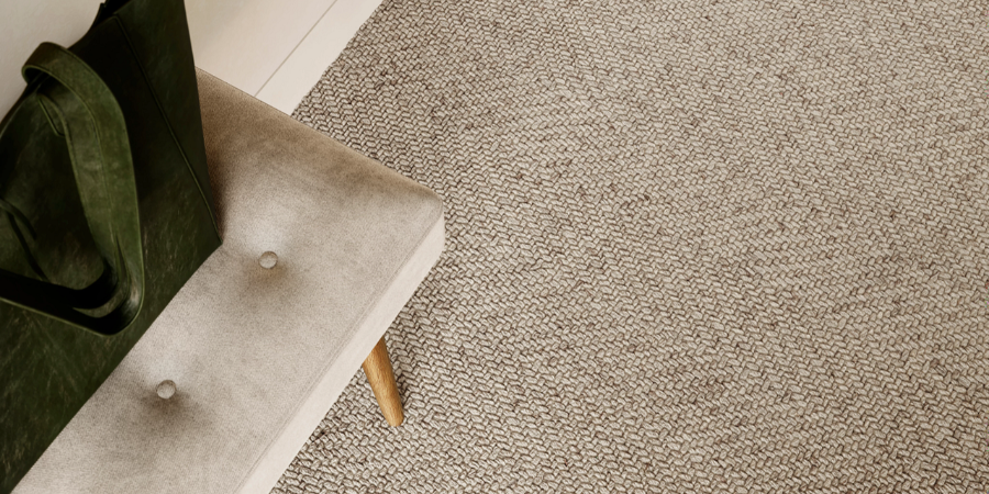 Wool rug in living room 