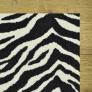 Silhouette Zebra Custom Area Rug