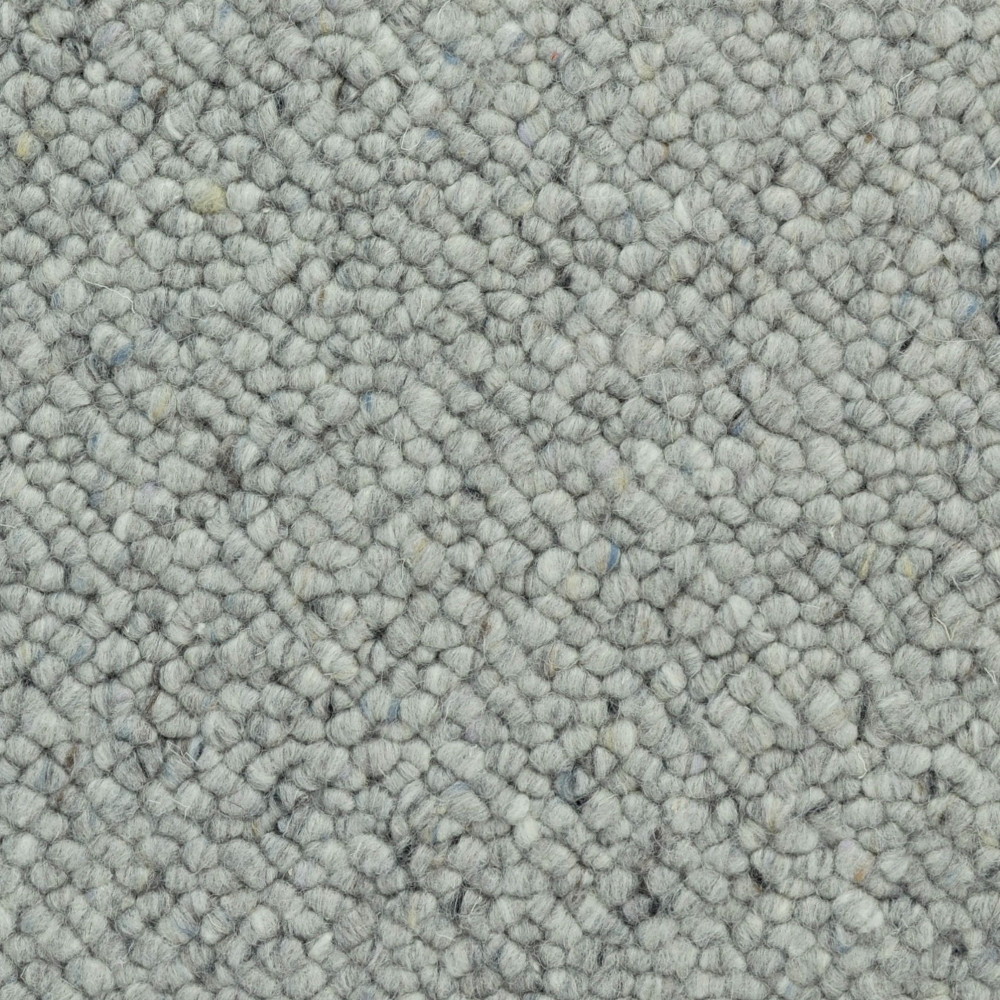 Custom Tibet Light Grey Wool Area Rug